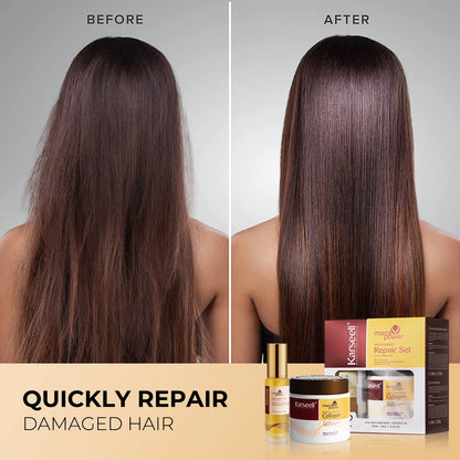 Karseell Collagen & Argan Oil Hair Repair Set for Damaged Hair