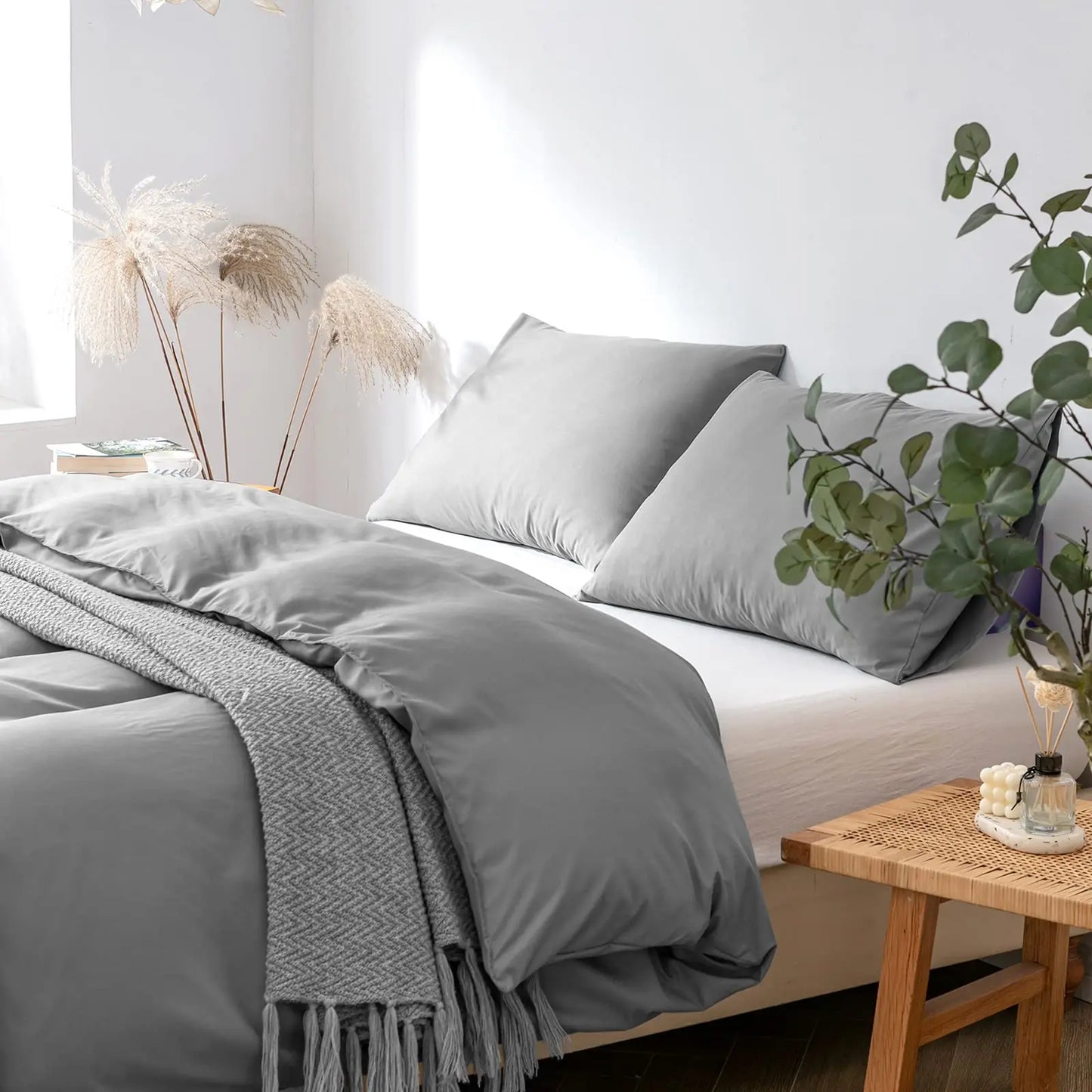 Good Nite  Duvet Cover Set - Soft Microfiber Bedding with Pillowcases, Breathable Quilt Cover