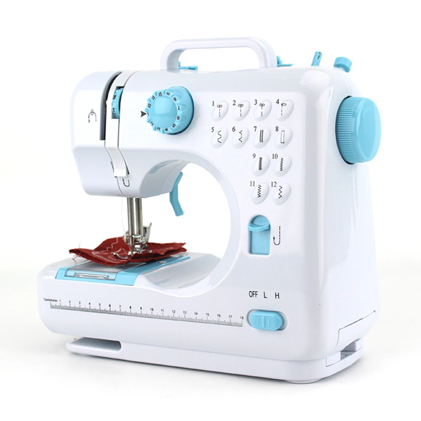 Portable Sewing Machine |12 Stitch Types, Horizontal Rotary Shuttle &amp; Metal Hook