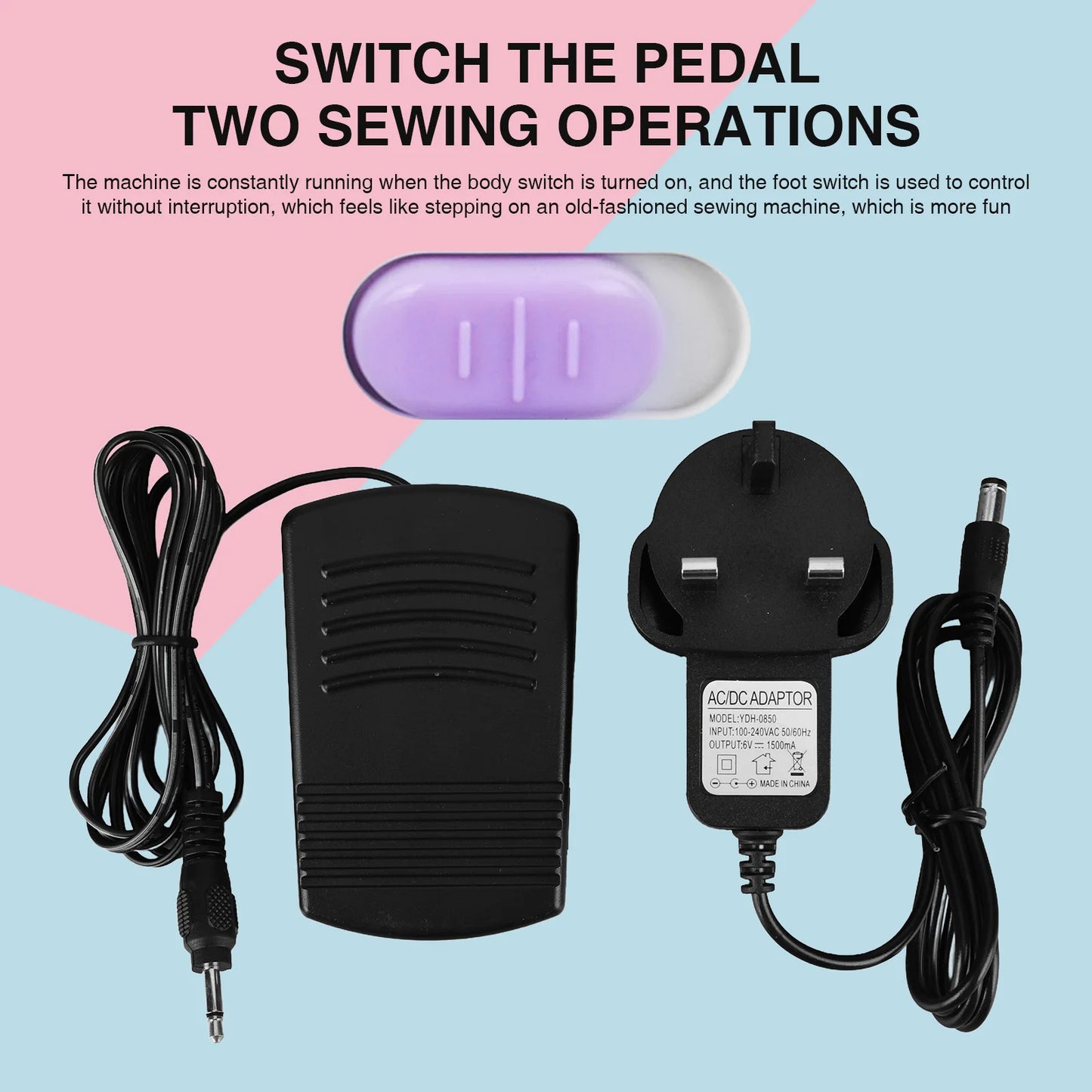 APWIKOGER 505A Portable Sewing Machine for Beginners | 12 Stitch Patterns with Foot Pedal