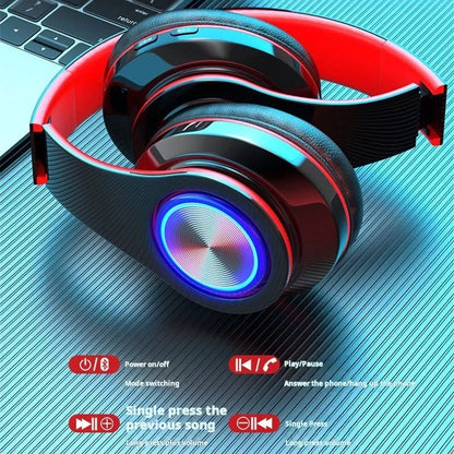 VIKEFON ANC Wireless Headphones - 30H Playtime, Foldable Over-Ear Design