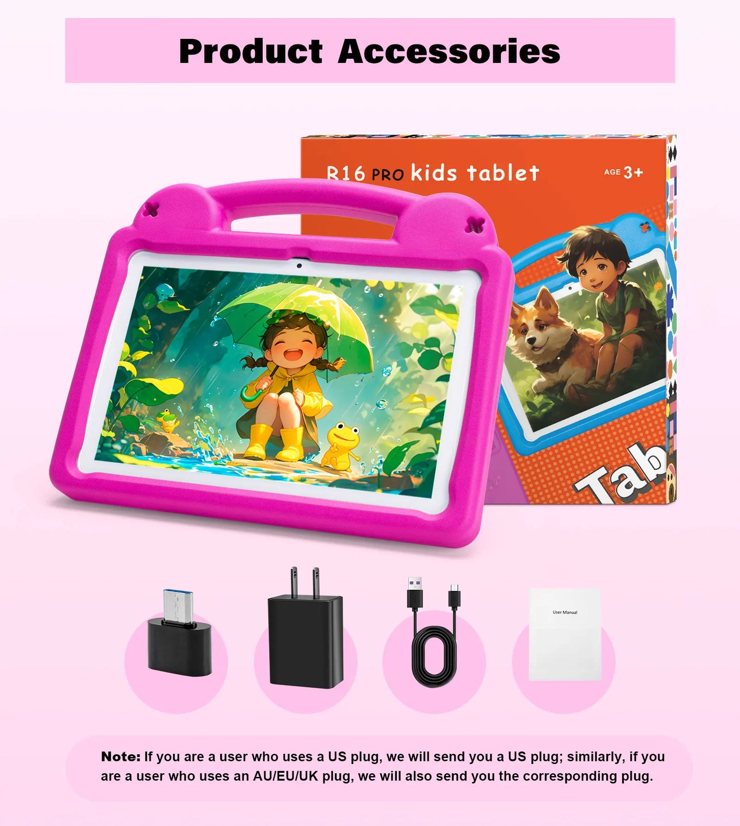 ANRY 2025 Kids Tablet Android 15 10.1 Inch A523 2.0GHZ 8GB