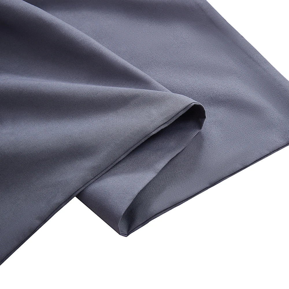 Lifeideas Linen-Style Sheet Set - 4-Piece, Silver-Grey, Easy-Care Polyester Blend