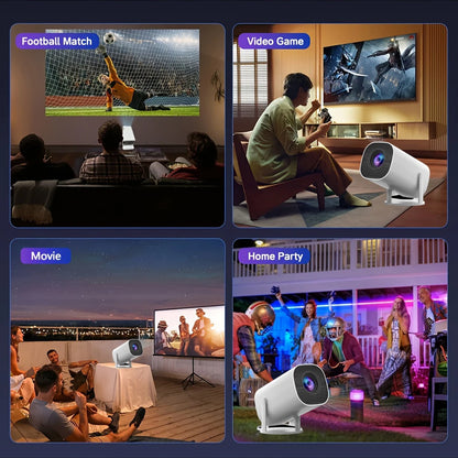 HD mini projector, supports 4K video, resolution 1280x720P