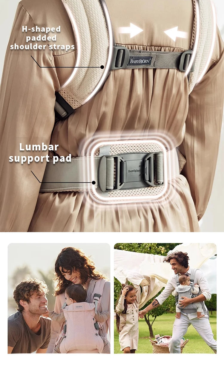 BabyBjorn Baby Carrier in 3D Mesh | Ergonomic 3-in-1 Design Supporting Newborns and Toddlers (7-40 Pounds)