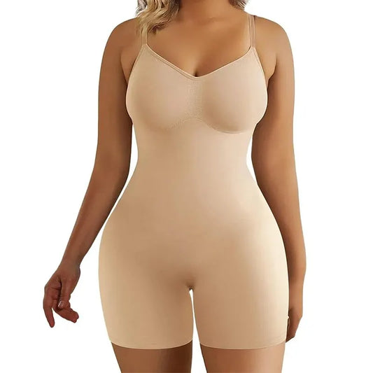 Seamless Tummy Control Bodysuit - High-Waist Shapewear for Everyday Wear