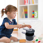 Play Kitchen Accessories Kit with Play Pots