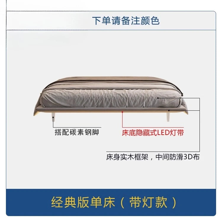 king size suspended bed with headboard