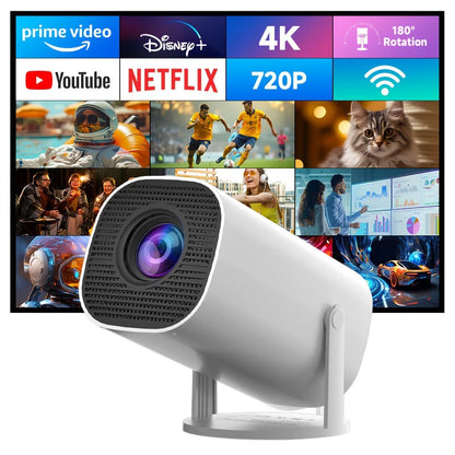 HD mini projector, supports 4K video, resolution 1280x720P