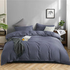 Lifeideas Linen-Style Sheet Set - 4-Piece, Silver-Grey, Easy-Care Polyester Blend