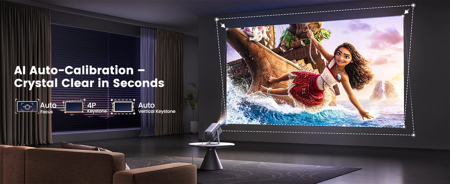 IWIMIUS 4K Projector Netflix Officially 800ANSI Native 1080P