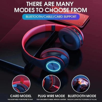 Wireless On-Ear Headphones, Bluetooth 5.0 with Mic for Sports & Gaming