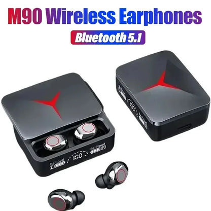 TWS M90 Wireless Headphones Gaming Earphone Bluetooth 5.3 Sport Earbuds with Mic Wireless Headset For iPhone 16 15 14 13 Xiaomi