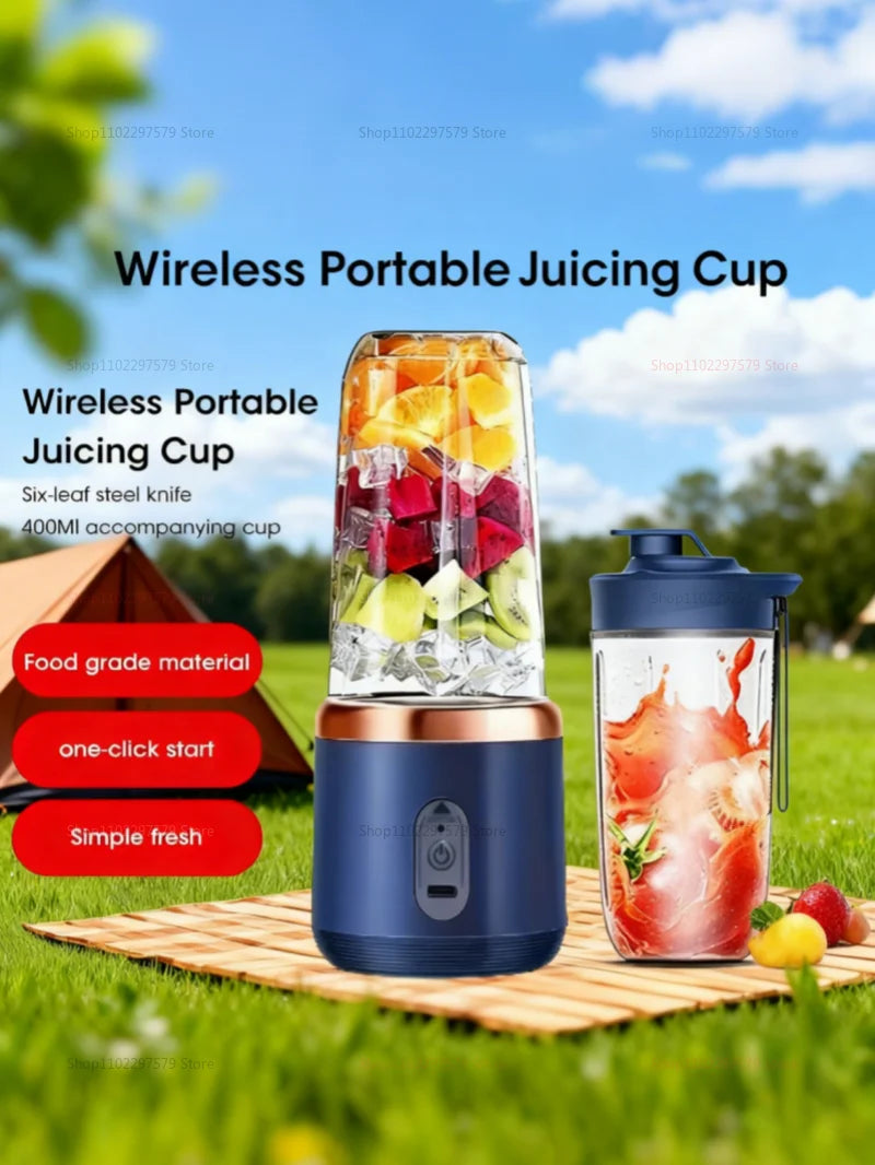 Compact Handheld Blender with 1000ml BPA-Free Cup, USB Rechargeable