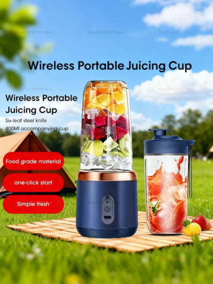Compact Handheld Blender with 1000ml BPA-Free Cup, USB Rechargeable