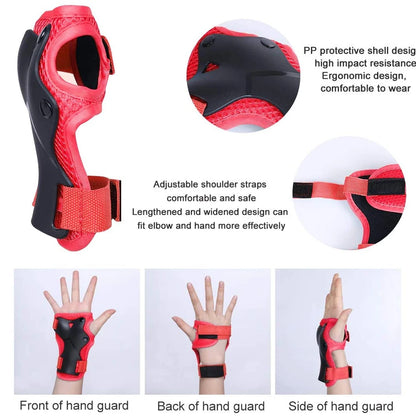 Safety Set with Wrist Guard for Skating Cycling New