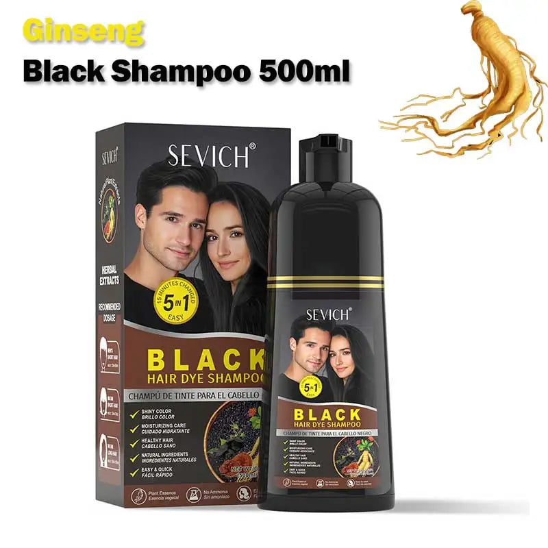 Rosemary Black Hair Dye Shampoo 500ml