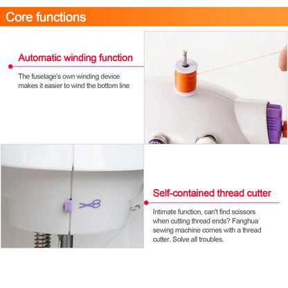 Beginner's Sewing Machine | 2-Speed, Double Thread, with Foot Pedal