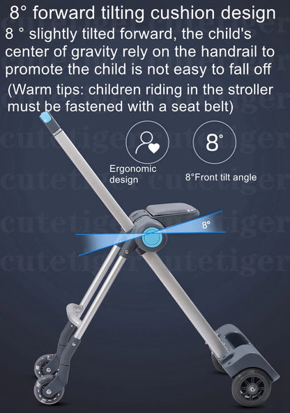 Can boarding suitcase Can sit and ride children's trolley bags lazy slip walker children's travel