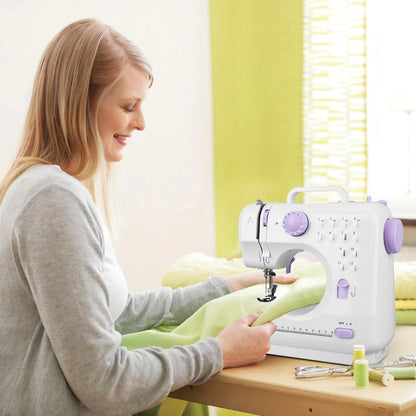 APWIKOGER 505A Portable Sewing Machine for Beginners | 12 Stitch Patterns with Foot Pedal