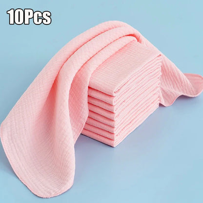 10pcs Reusable Baby Diaper Ecological Cotton Soft Gauze Diapers For Babies Double Layers Newborn Changing Nappies