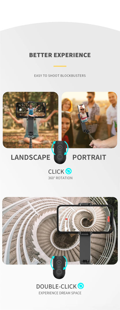 Gimbal Stabilizer For iPhone Android Cell Mobile Phone