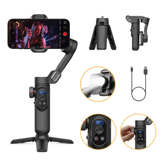 AOCHUAN Smart Phone XPro Smartphone 3 Axis Gimbal Stabilizer