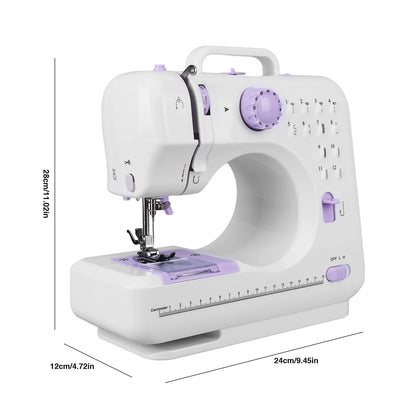 NENG 505A Portable Sewing Machine with 12 Stitches | Electric &amp; Battery Powered