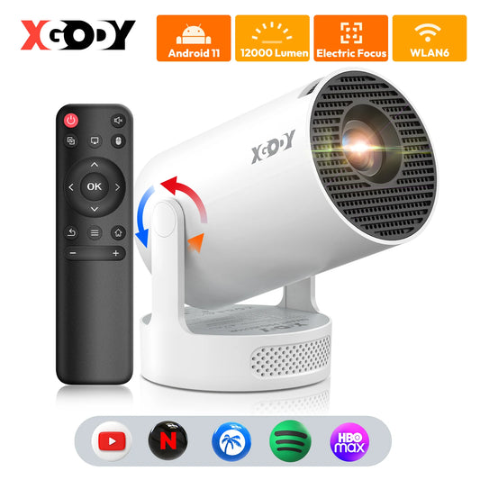 XGODY 720P Smart Projector: Your Plug-and-Play Home Cinema