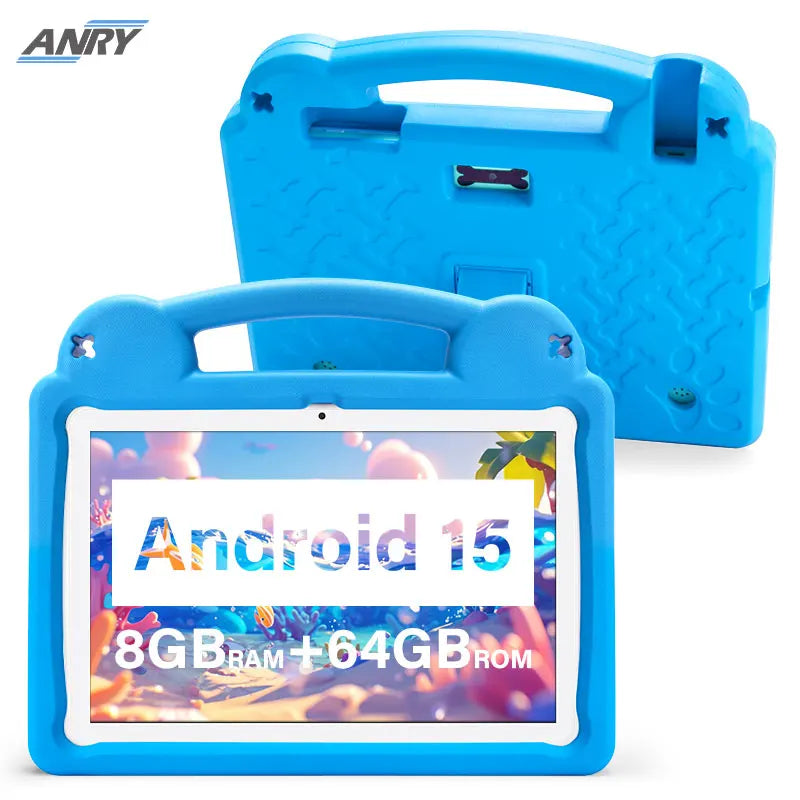 ANRY 2025 Kids Tablet Android 15 10.1 Inch A523 2.0GHZ 8GB