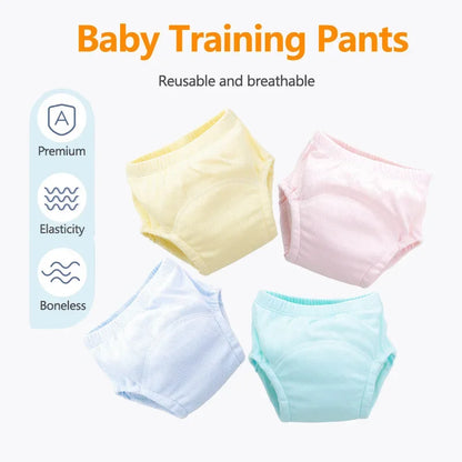 Newborn Baby Reusable Diapers Children Potty Training Panties Cotton Cloth Washable Underwear  Ecological Nappies Infant Panties