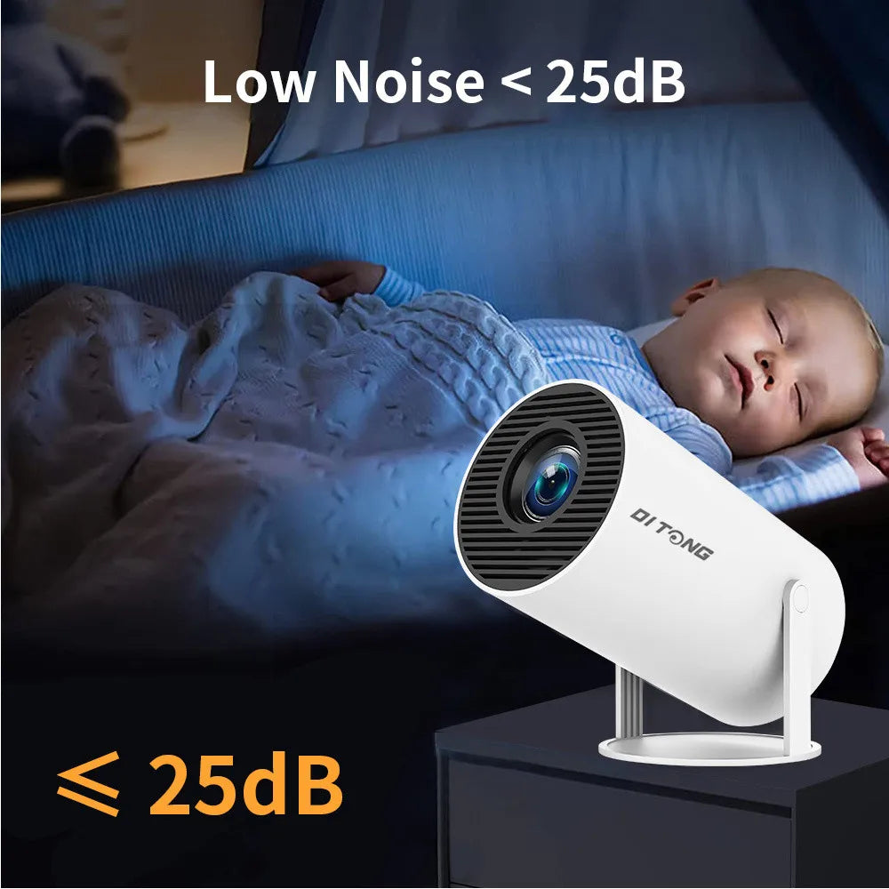 DITONG HY300 Plus Projector Android 4K 1280*720P Dual Wifi