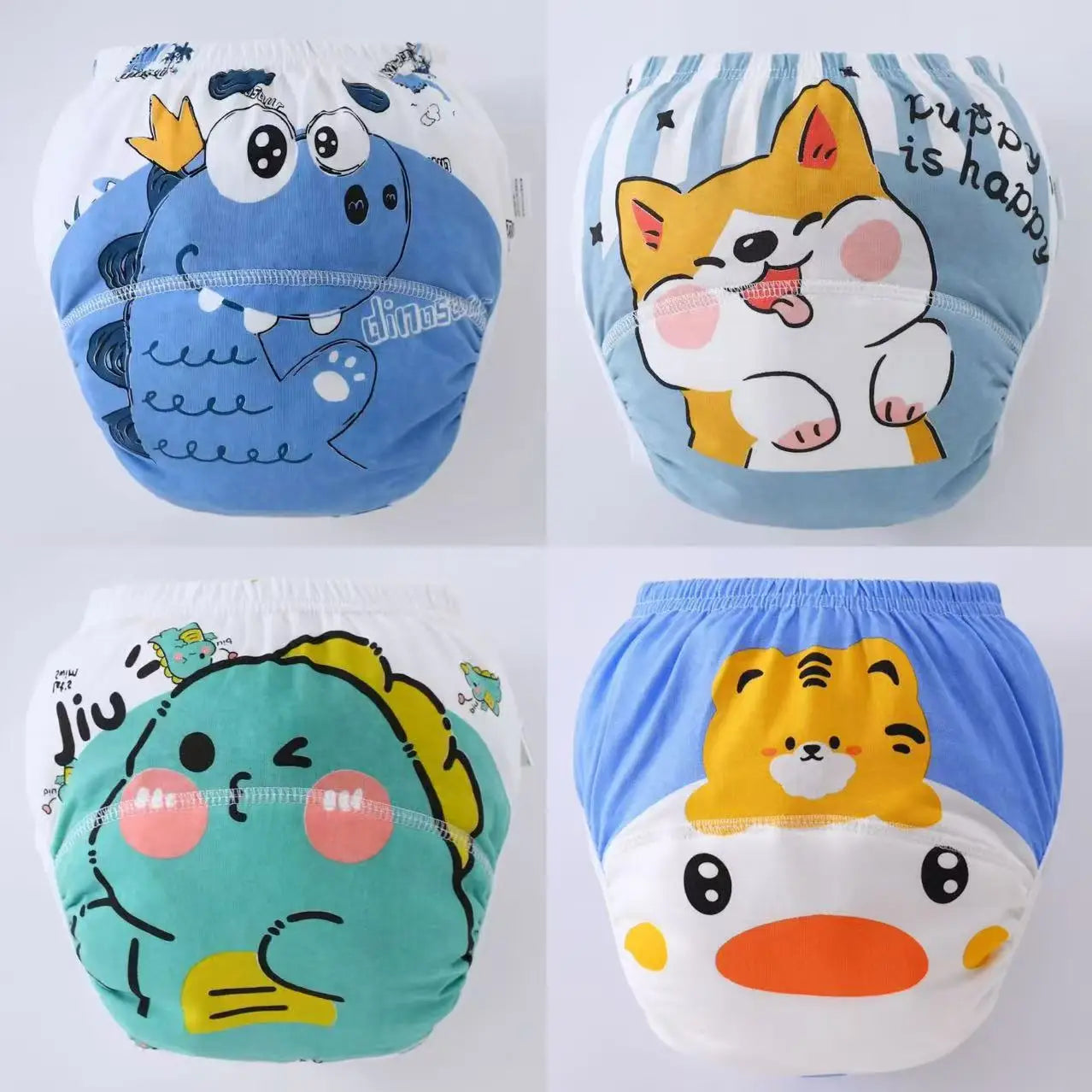 4PCS Baby Waterproof Diapers Pee Shorts Underwears Reusable Soft Ecological Cotton Toddler Potty Training Pants For Boys Girls