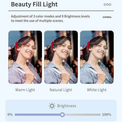 Selfie Stick Phone Gimbal Stabilizer For iPhone Android