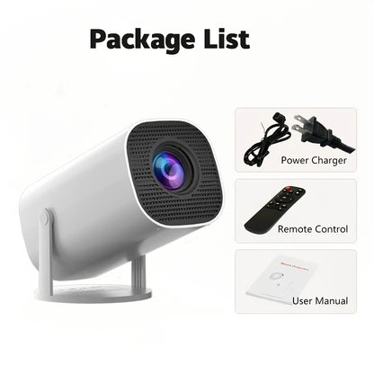 HD mini projector, supports 4K video, resolution 1280x720P