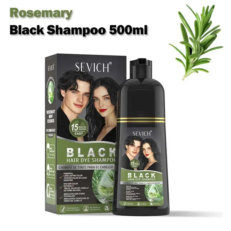 Rosemary Black Hair Dye Shampoo 500ml