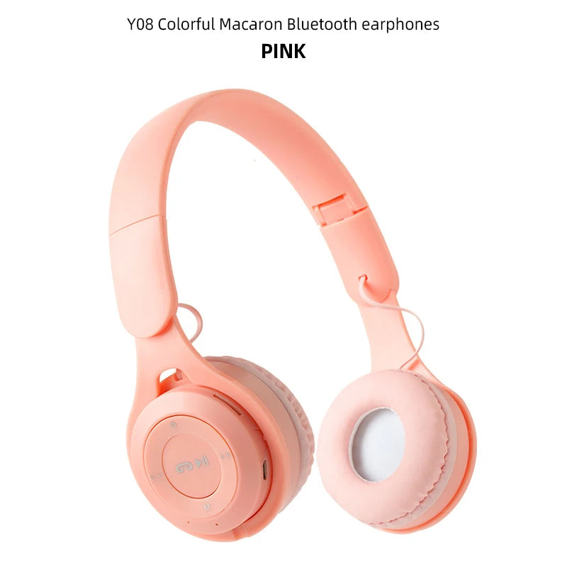 Foldable Kids Headphones - Wireless Bluetooth Over-Ear for Music & Gaming