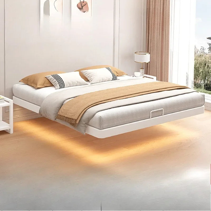 Platform Floating Metal Frame Bed