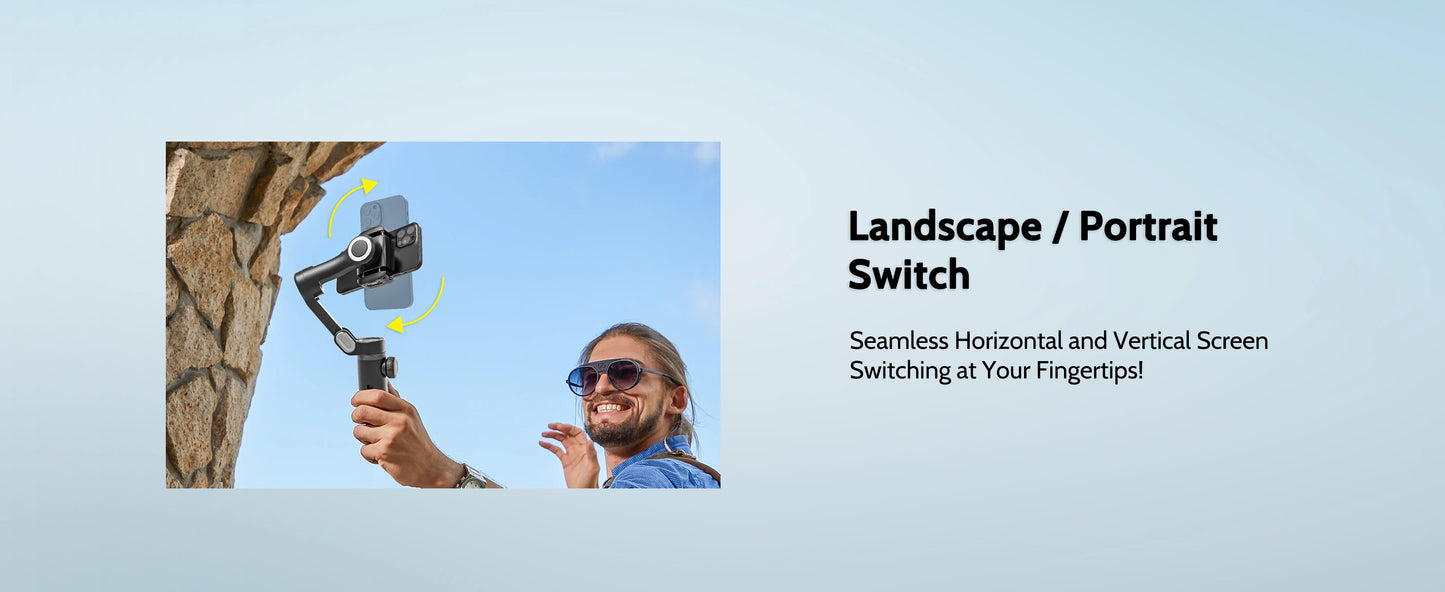 AOCHUAN Smart Phone XPro Smartphone 3 Axis Gimbal Stabilizer