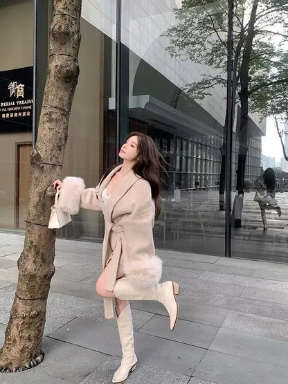 New Women's Brown Woollen