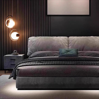 European Double Bed Minimalist Storage Aesthetic Sleeping Bed Multifunctional Nightstands Letto Matrimoniale Home Decoration