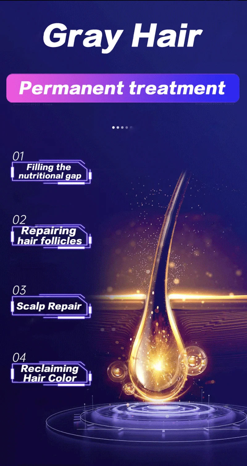 Anti Gray Hair Essence Hair Blackening Serum