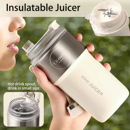 Insulated Juicer Double Layer Vacuum 304 Stainless Steel Juicers 350ml