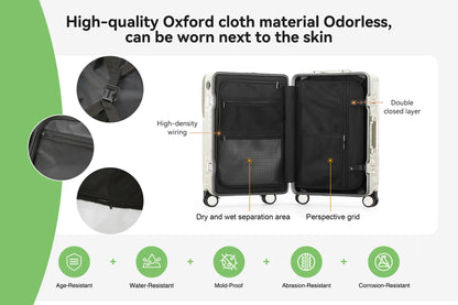 AIWEIN Aluminium Frame Suitcase PC Hard Shell