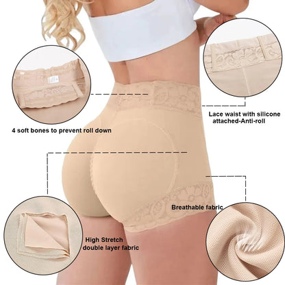 High-Waist Shaping  Tummy Butt Lift Control Shorts