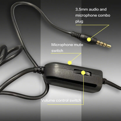 7260 Pro Wired Headset - Multi-Platform Compatible for Office, Study & Gaming