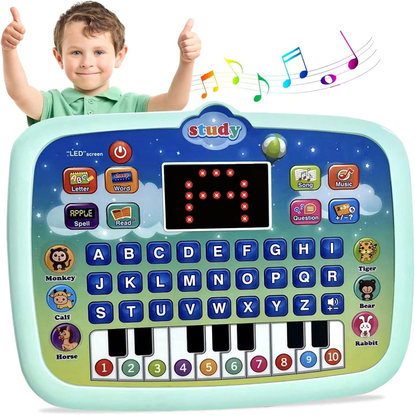 Educational Learning Pad with LED Screen