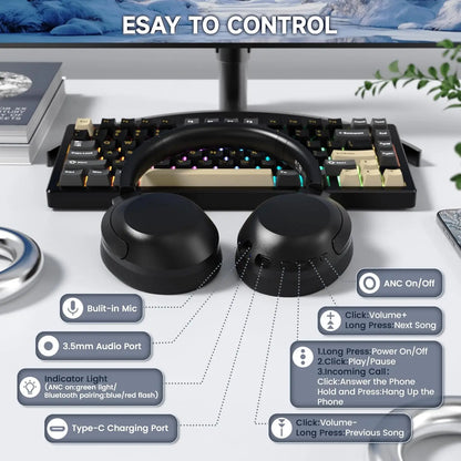 Attack Shark G300 Wireless Headphones | ENC Noise Cancellation for Immersive Sound