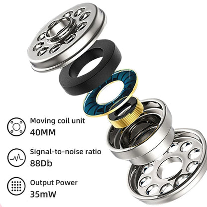 Foldable Kids Headphones - Wireless Bluetooth Over-Ear for Music & Gaming