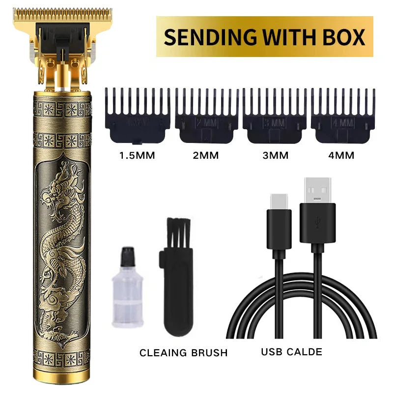 Professional Cordless Hair Clipper for Men - Waterproof Rechargeable